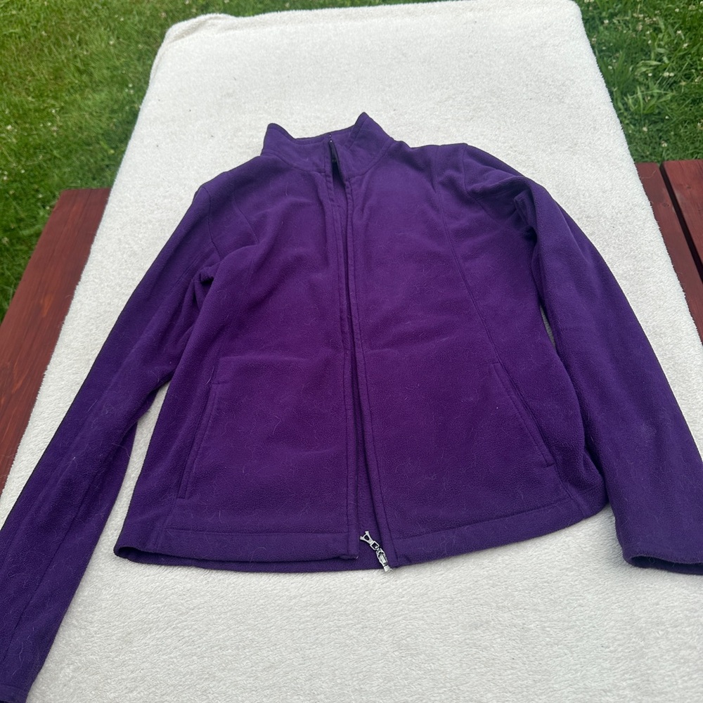 Purple Zip-Up Fleece Jacket